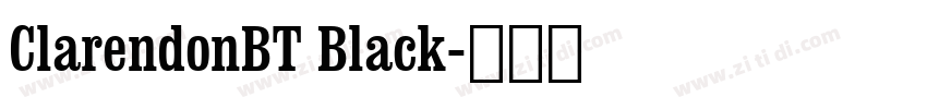 ClarendonBT Black字体转换